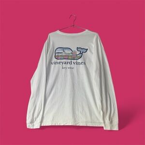 Vineyard Vines Key West White Long Sleeve Tee - Men’s L